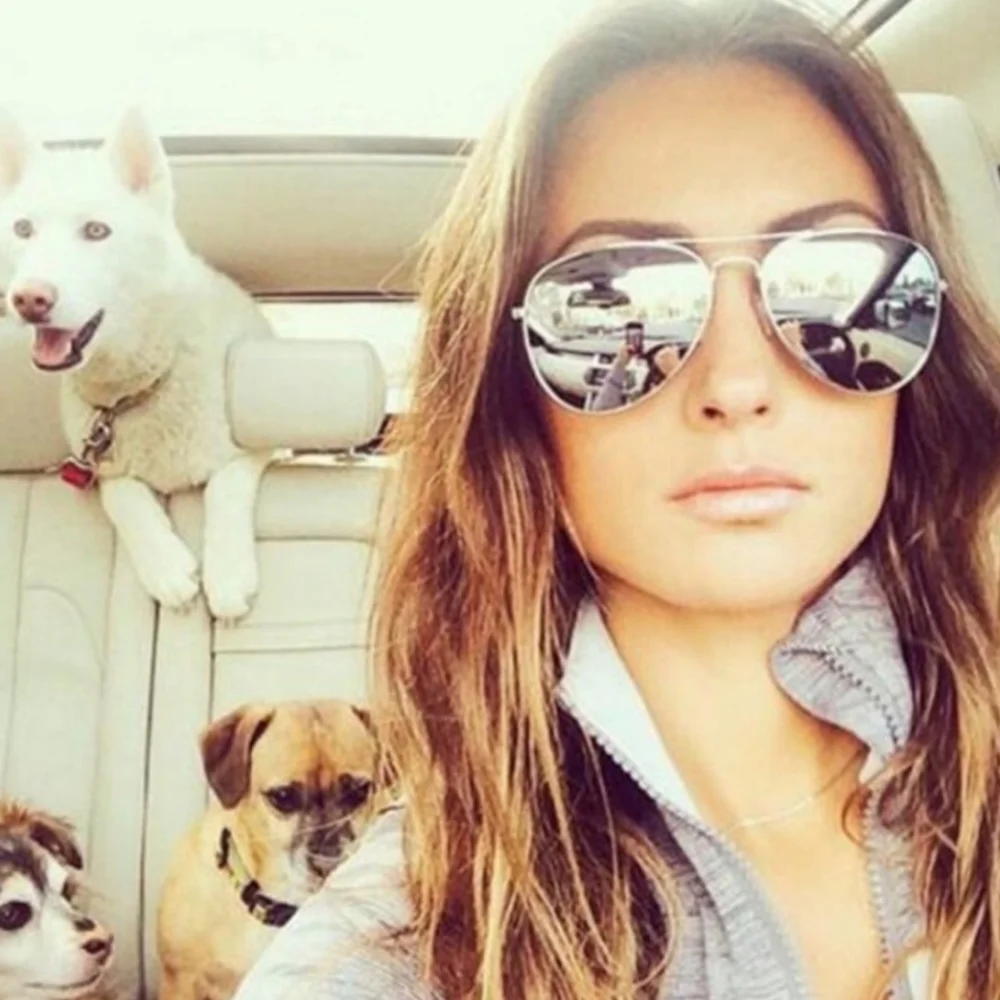 Kara and Kate aviator sunglasses silvertone